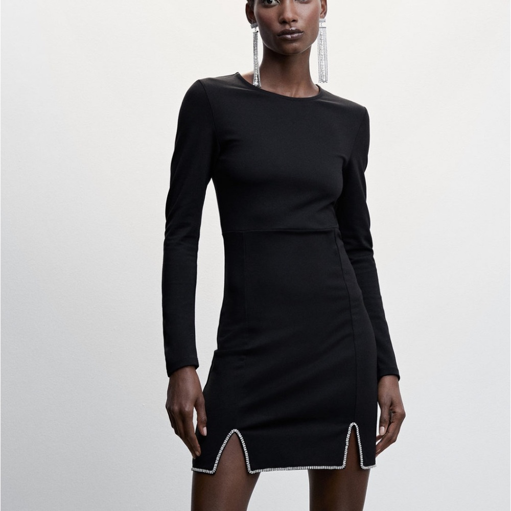 NWT Mango rhinestone mini dress